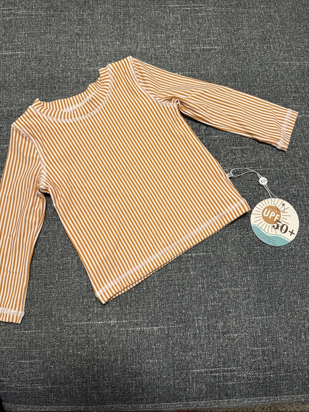 Caden Lane Long Sleeve Rash Guard Shirt - Vertical Stripe